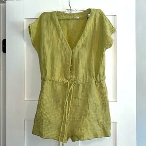 Sage green romper size small